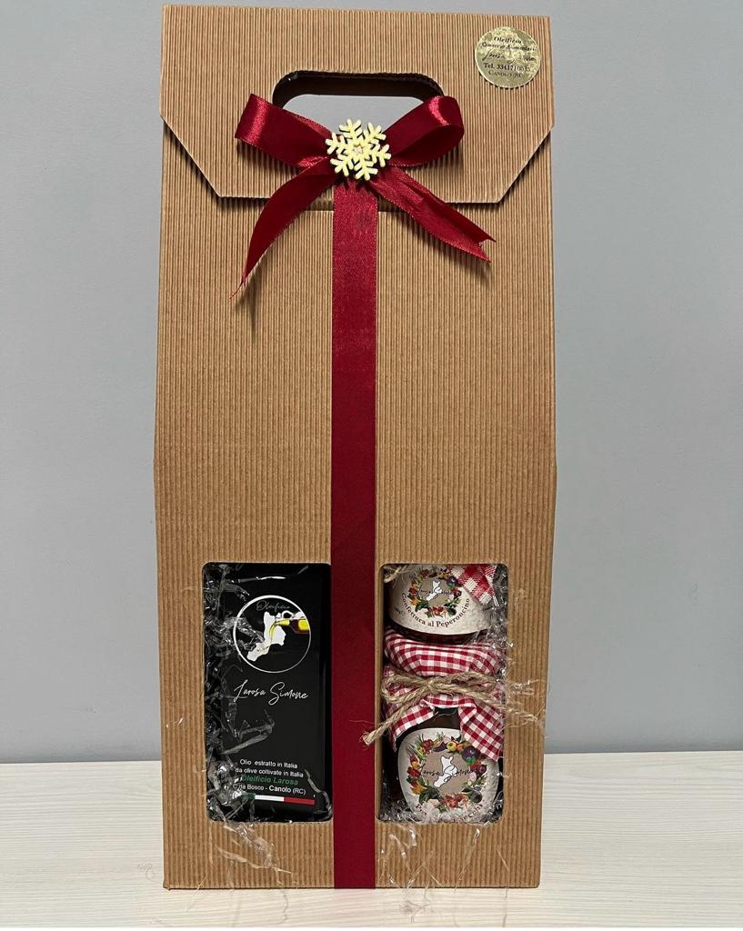 Confezione Natalizia DUE FINESTRE con bottiglia €25