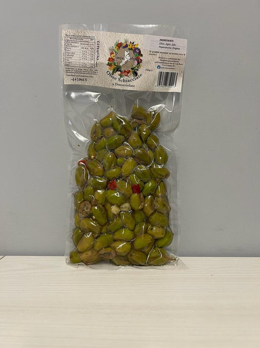 Olive Schiacciate e Denocciolate 250g BUSTE SOTTOVUOTO